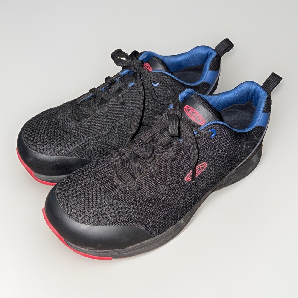 Keen ASTM Size 8 D Black Utility Footwear Sneaker Safety Toe Work Shoe I- C- EH